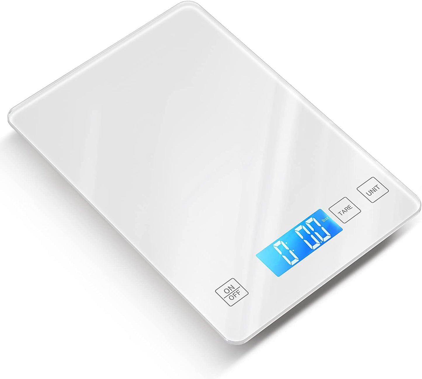 SUGIFT Digital Food Scale, 22lb Kitchen Scale Weight Grams and oz, 1g/0.1oz Precise Graduation for Baking, Cooking and Coffee-White