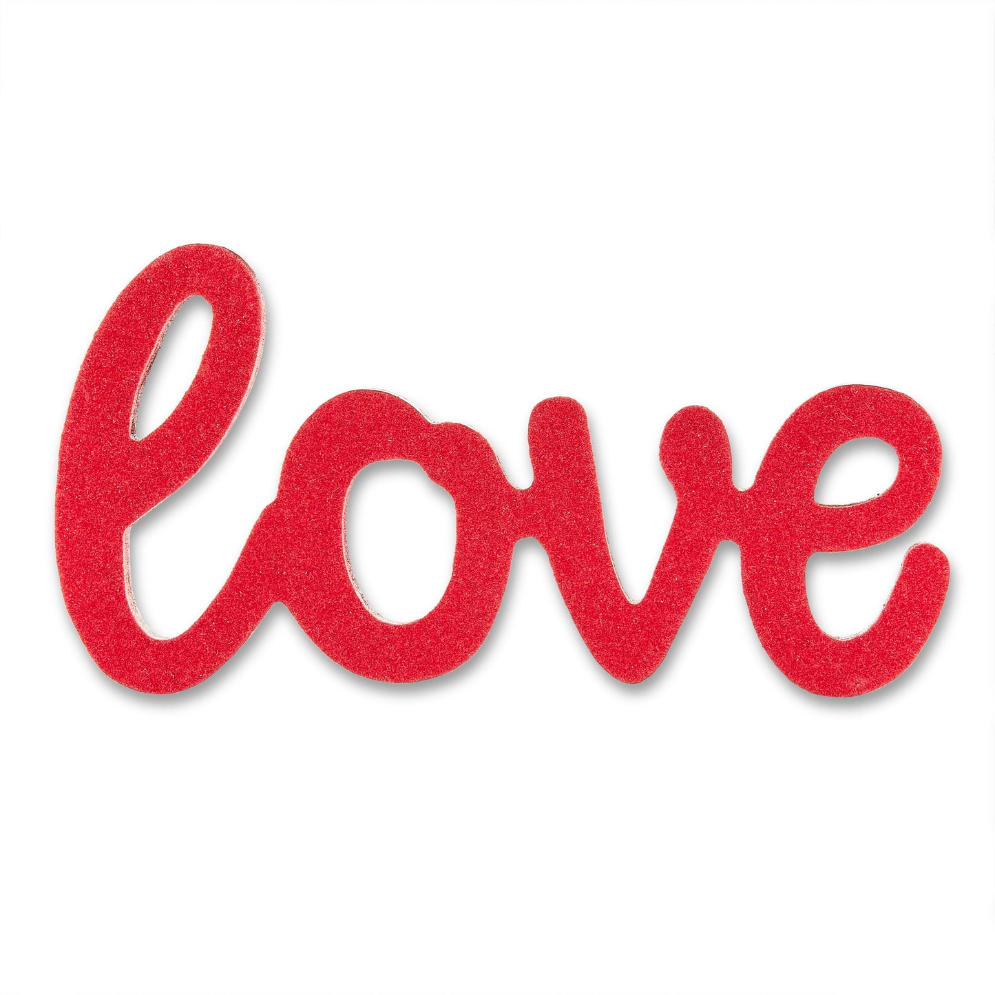 Valentine's Day Wood Flocked Cut Out Letter Décor, Love, 8 in x 4.13 in, by Way to Celebrate